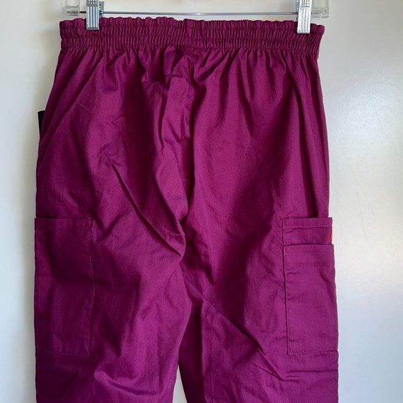 NWT Dickies EDS Signature Cargo Scrub Pants {86106} Size Small Wine - Picture 6 of 9